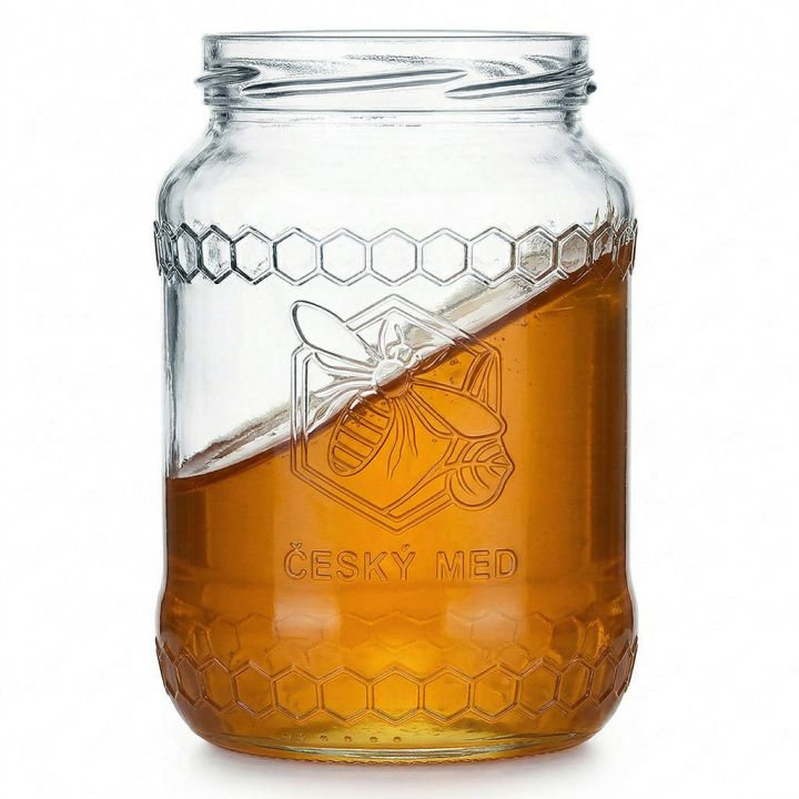 Sklenice MED 770 ml/1kg medu - OSOBNÍ ODBĚR