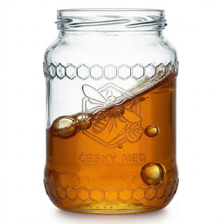 Sklenice MED 770 ml/1kg medu - OSOBNÍ ODBĚR