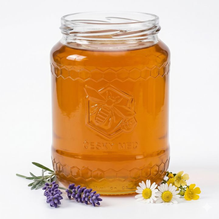 Sklenice MED 770 ml/1kg medu - OSOBNÍ ODBĚR