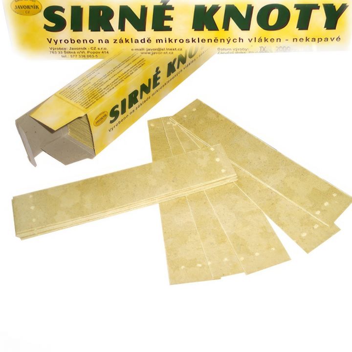 Sirné knoty 18x4 cm, 400 g; 80 ks