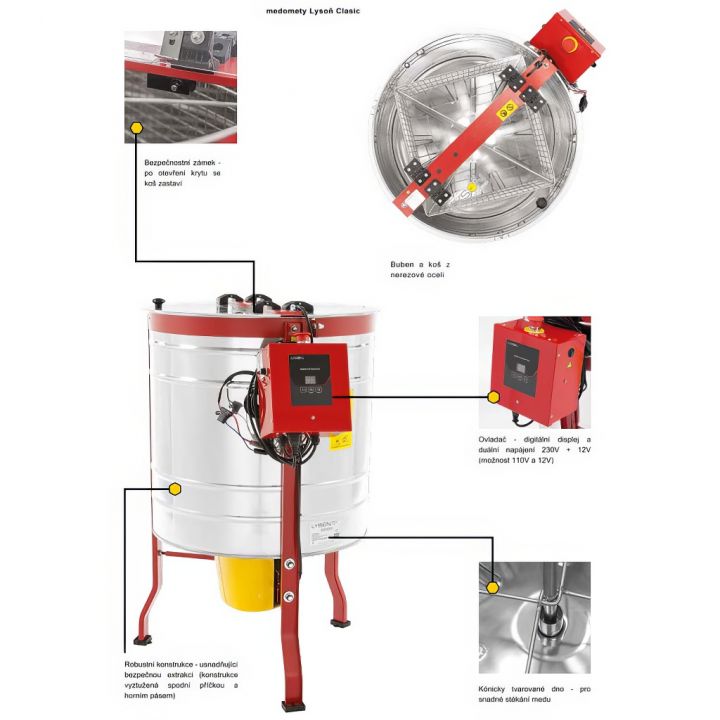 Medomet 4 r. t. 12/230 V - CLASSIC LINE - P60 - Lysoň