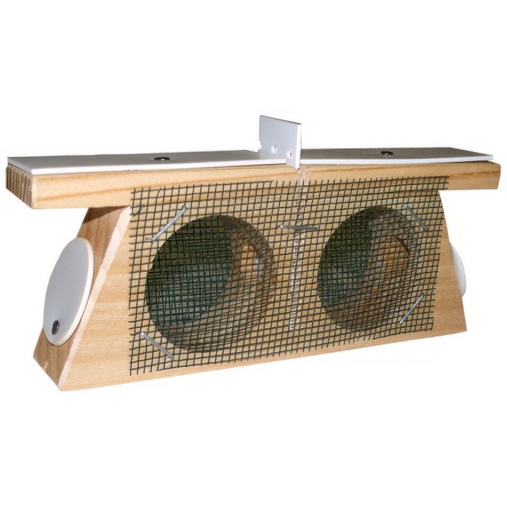 Přidávací dvojitá klícka - dřevěná 13x5 cm