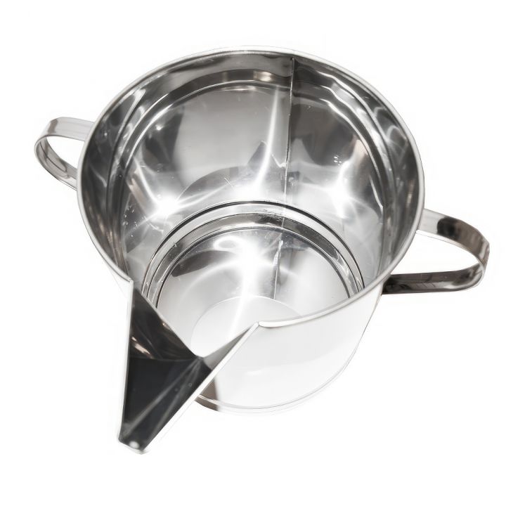 Kýbl s výlevkou pod medomet 14 kg – nerez