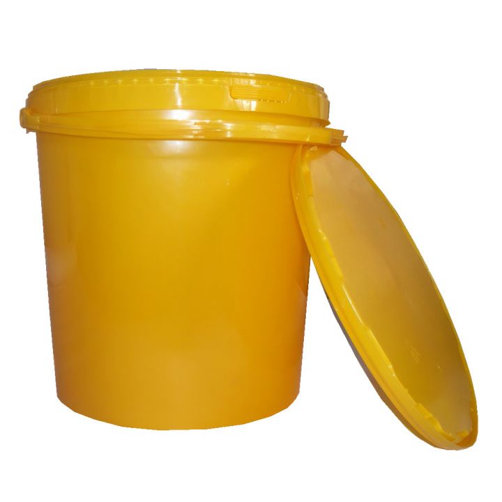 Nádoba na med plast 25 kg žlutá