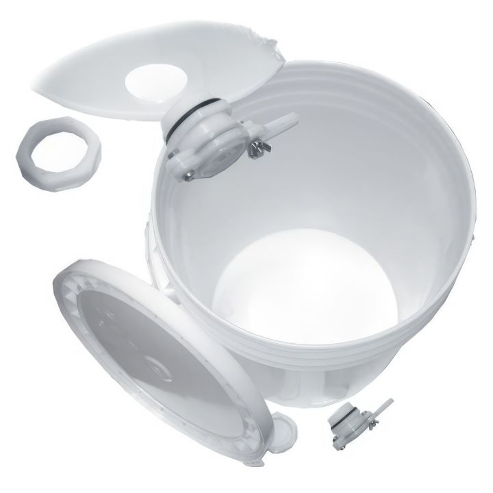 Stáčecí nádoba plast 35 - 40 kg bílá