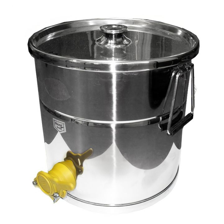 Stáčecí nerez nádoba 25 kg - plast kohout