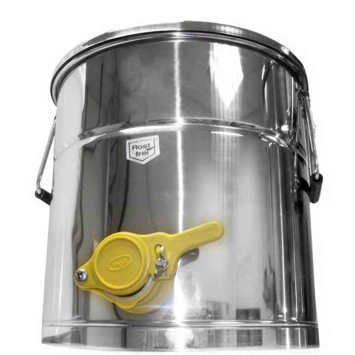 Stáčecí nerez nádoba 25 kg - plast kohout