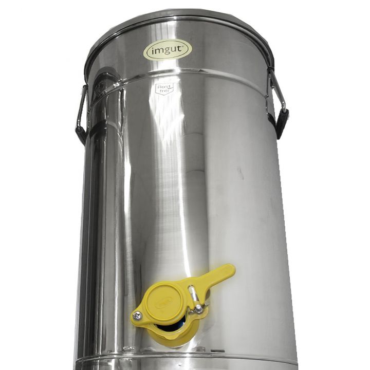 Stáčecí nerez nádoba 50 kg - plast kohout