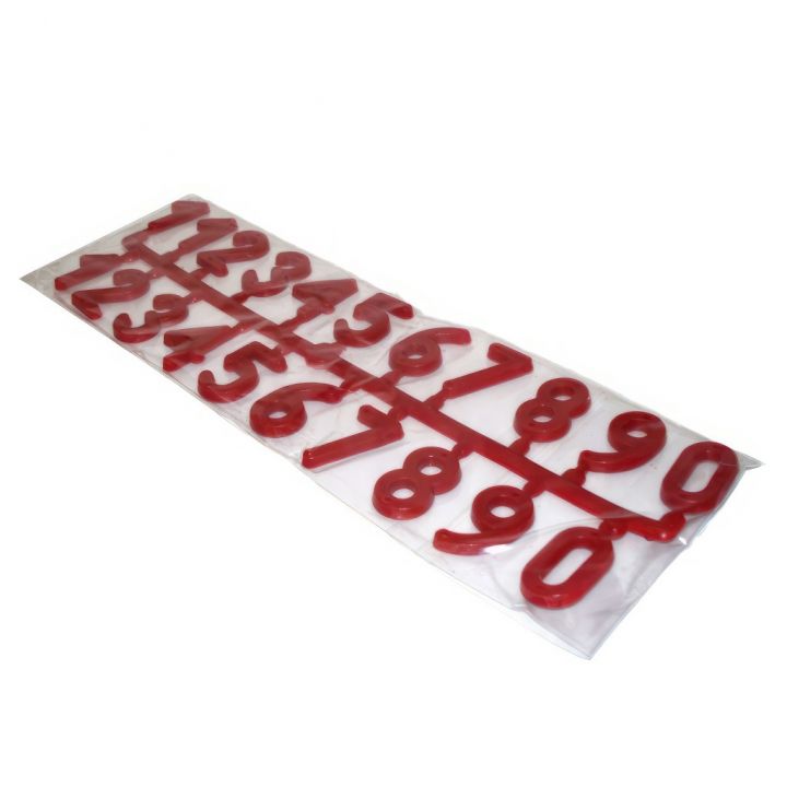 Plastová čísla - 21 kusů - pl