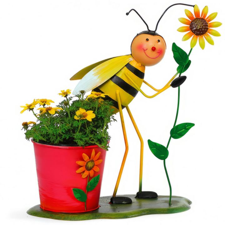 8134mitPflanze1.jpg_1 Květináč se slunečnicí D