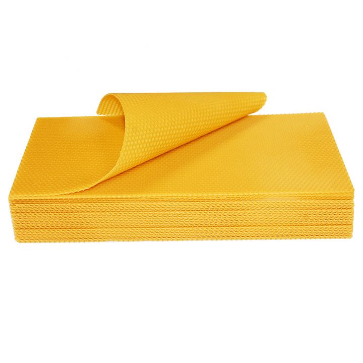 Mezistěny z včelího vosku Langstroth 1/2 (137) - 424x114 mm