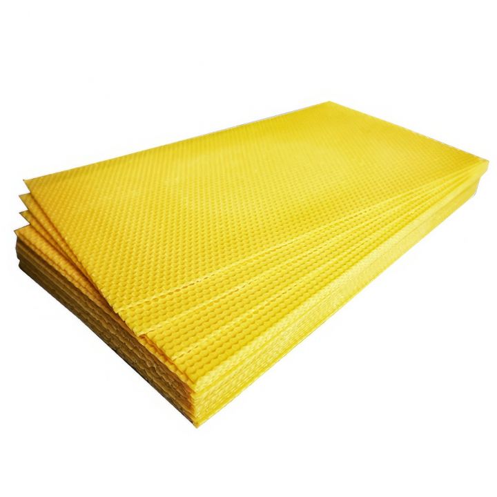Mezistěny z včelího vosku Langstroth 2/3 (159) - 424x136 mm