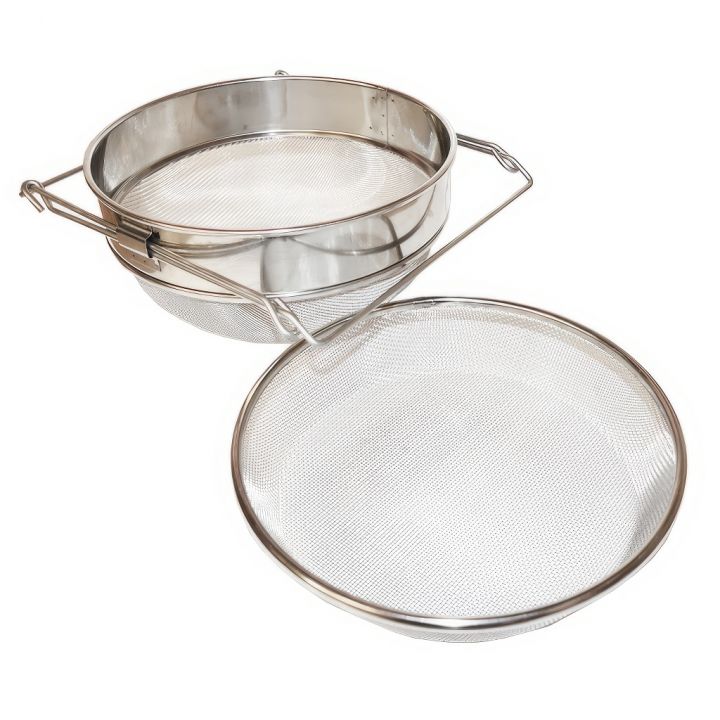 Cedník (síto) dv. vp. ner. 24 cm s úchyty DE1