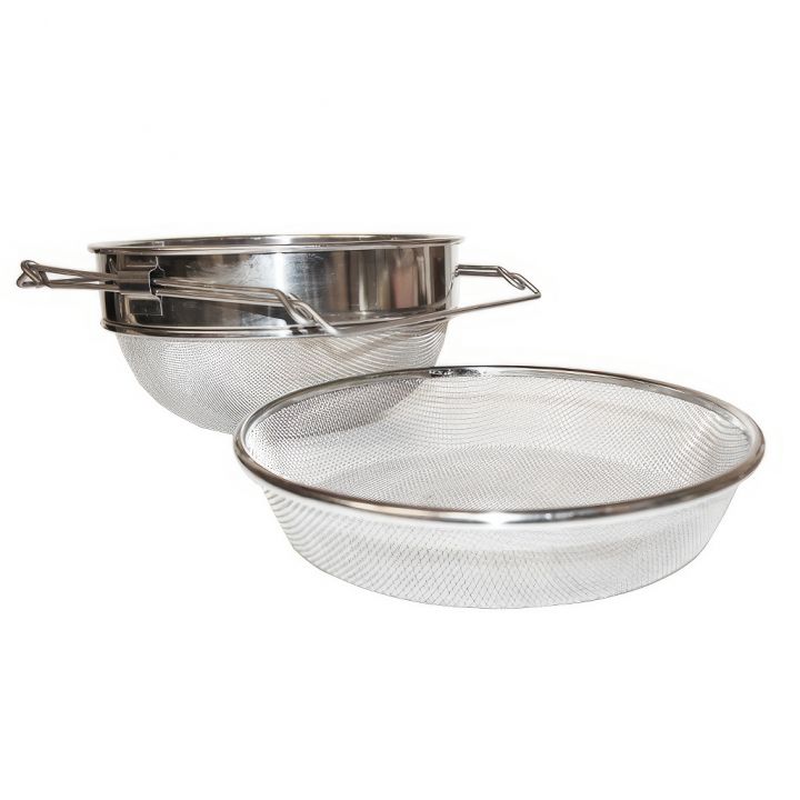 Cedník (síto) dv. vp. ner. 24 cm s úchyty DE1