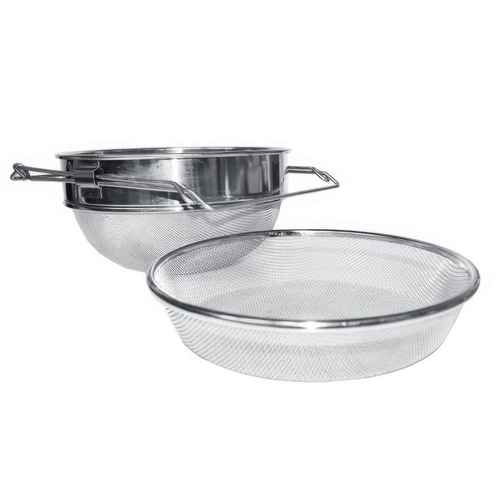 Cedník (síto) dv. vp. ner. 24 cm s úchyty DE1