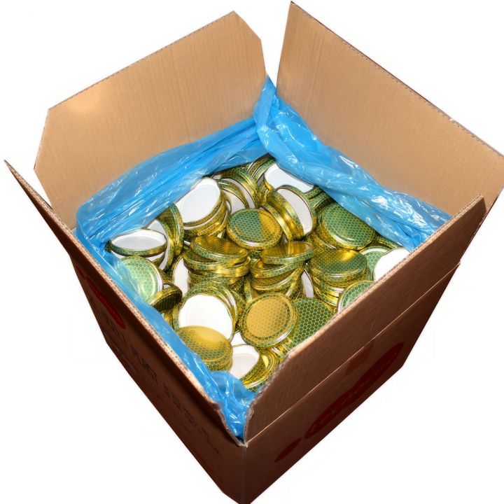 Víčko na sklenici TO 82 - zlaté - plástev - 700 ks - celá krabice