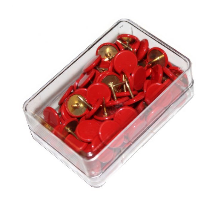 Připínáčky barevné - 100 kusů