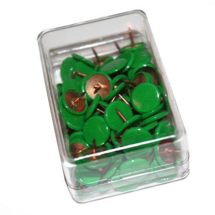 Připínáčky barevné - 100 kusů