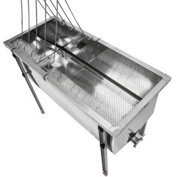 Stůl na odvíčkování Lysoň Optima - nerez vana - P 75 cm Langstroth