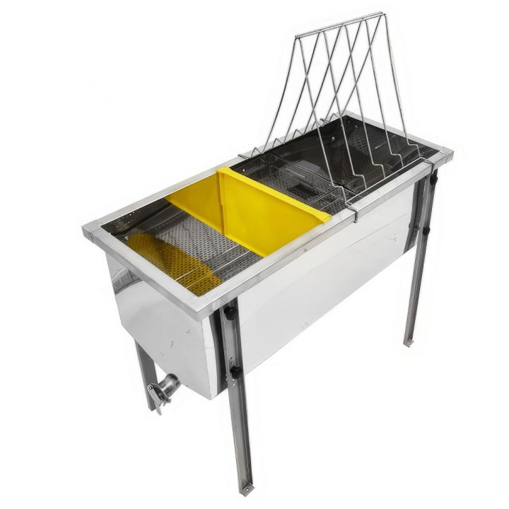 Stůl na odvíčkování Lysoň Optima - nerez vana - P 75 cm Langstroth