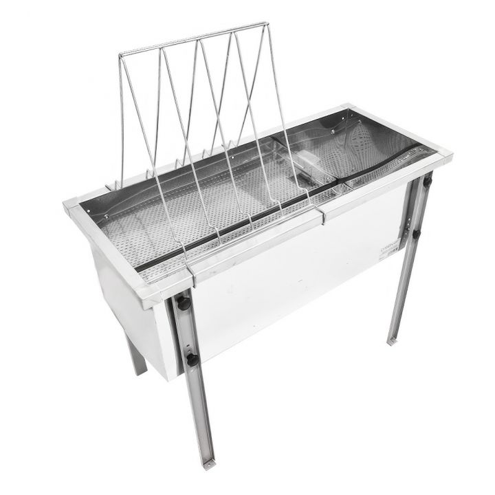 Stůl na odvíčkování Lysoň Optima - nerez vana - P 100 cm 39x24