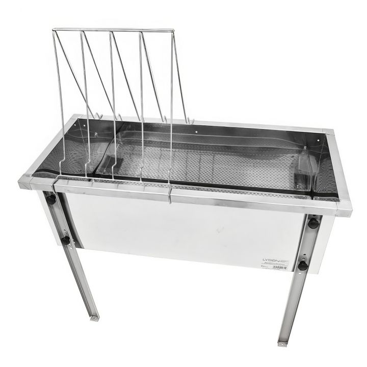 Stůl na odvíčkování Lysoň Optima - nerez vana - P 100 cm 39x24