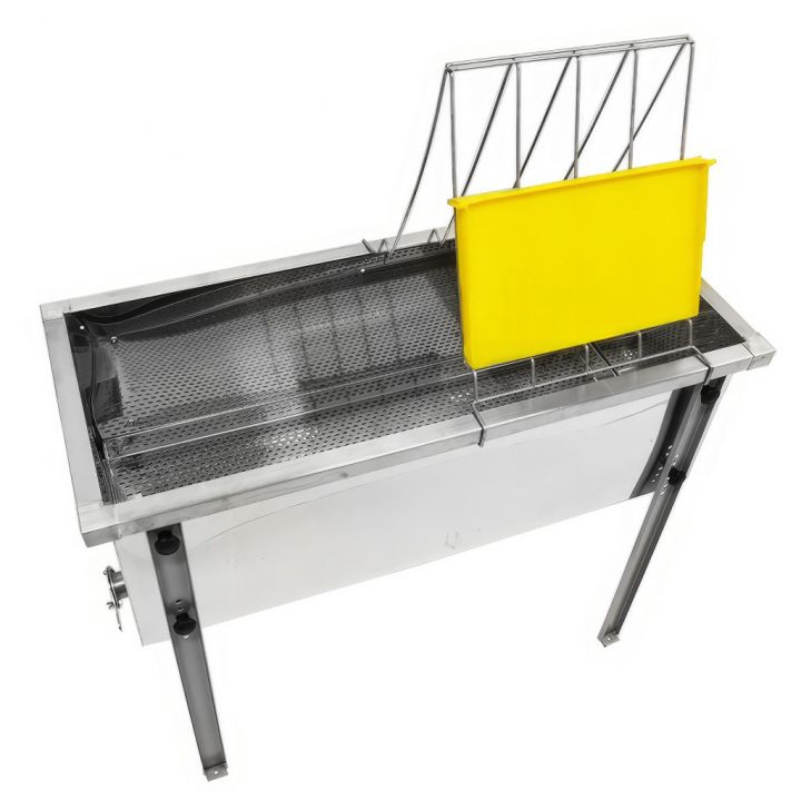 Stůl na odvíčkování Lysoň Optima - nerez vana - P 100 cm 39x24