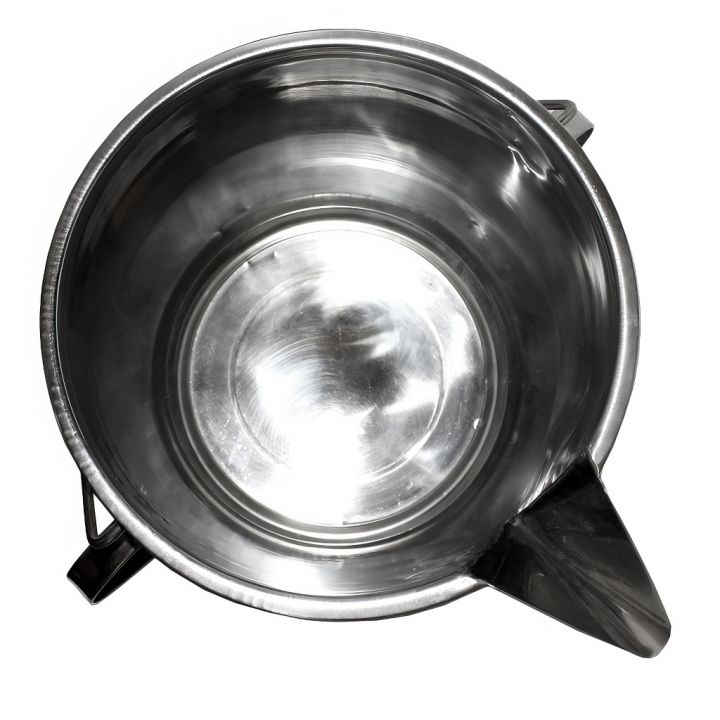 Kýbl s výlevkou pod medomet 15 l – nerez