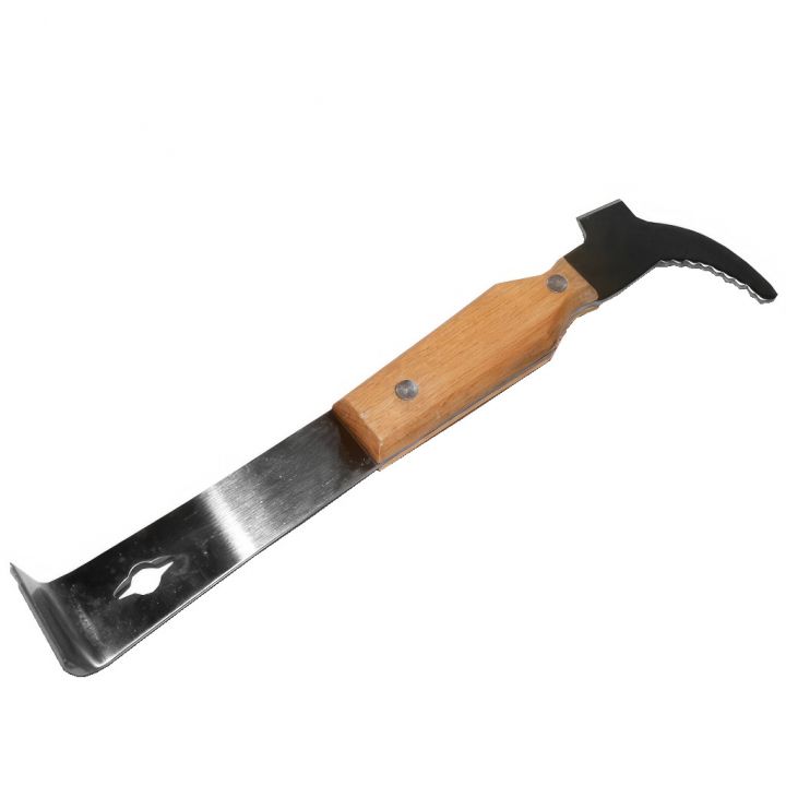 Rozpěrák včelařský Swiss Biene. velký nerez s dřev. drž. 26 cm