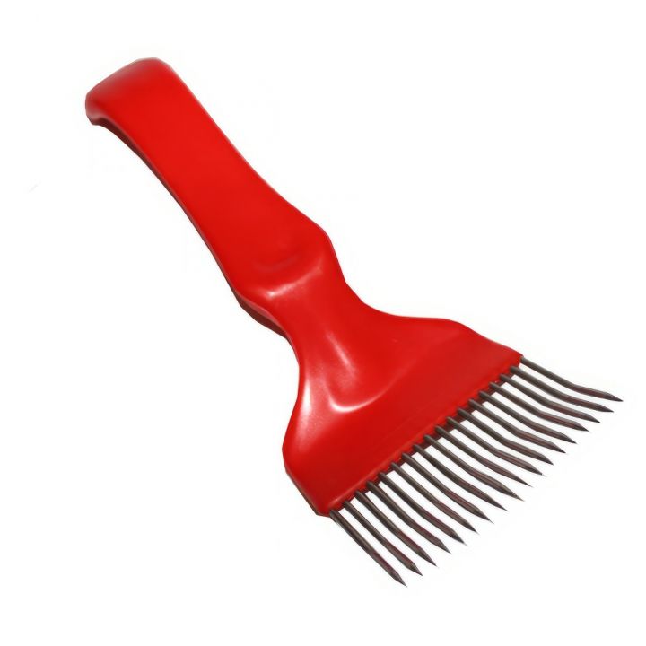 Vidlička k odvíčkování 1x lom., 18 jehel, plas. rukoj.