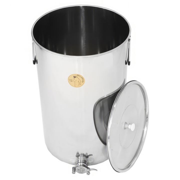 Stáčecí nádoba Mellarius MiniLine 100 kg - nerez kohout