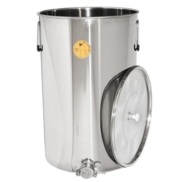 Stáčecí nádoba Mellarius MiniLine 100 kg - nerez kohout