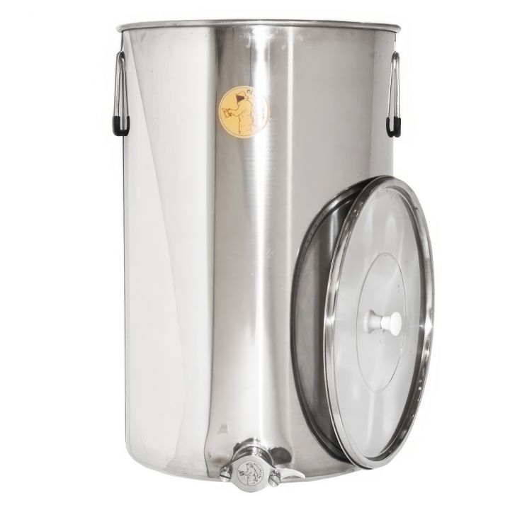 Stáčecí nádoba Mellarius MiniLine 100 kg - nerez kohout