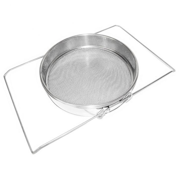 Cedník (síto) dv. rv. ner. 24 cm s uchyty DE 4