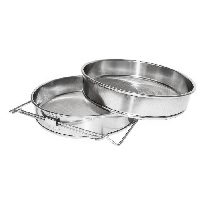 Cedník (síto) dv. rv. ner. 24 cm s uchyty DE 4