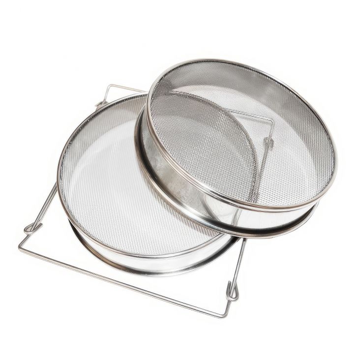 Cedník (síto) dv. rv. ner. 24 cm s uchyty DE 4