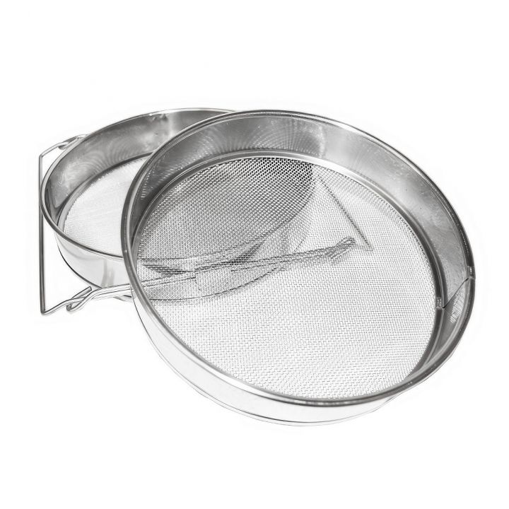 Cedník (síto) dv. rv. ner. 24 cm s uchyty DE 4