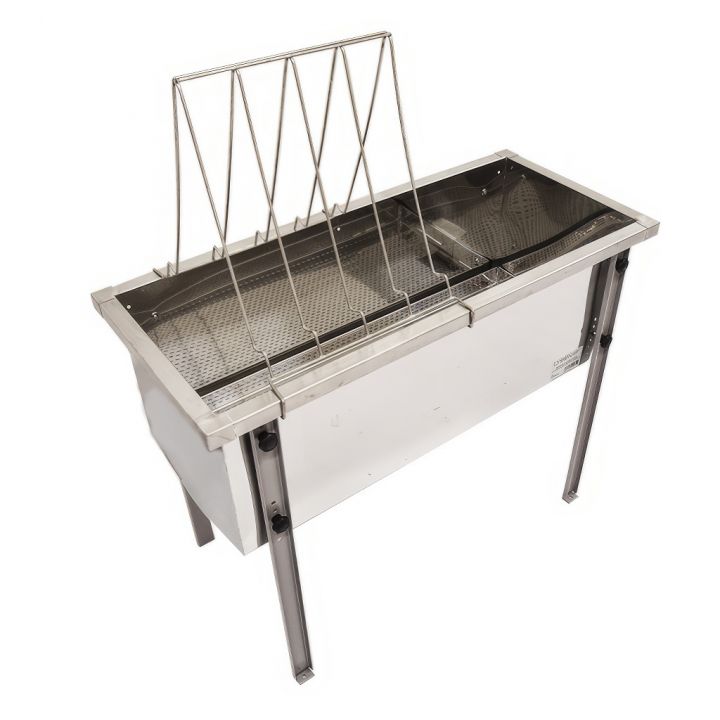 Stůl na odvíčkování Lysoň Optima - nerez vana - P 150 cm 39x24