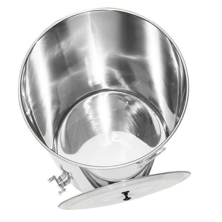 Stáčecí nádoba Mellarius MiniLine 200 kg - nerez kohout