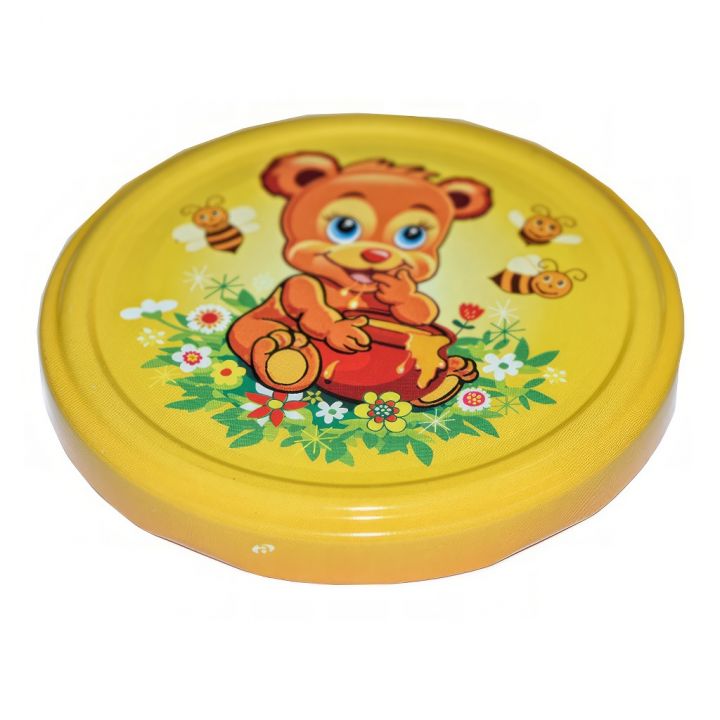 Víčko na sklenici TO 82 - Malovaný medvídek - HO7