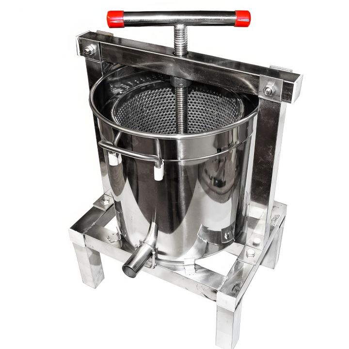 rucni-lis-na-vosk-s-nadobou-01.jpg_product Ruční lis s nádobou - nerez