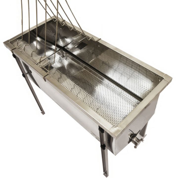 Stůl na odvíčkování Lysoň Optima - nerez vana - P 100 cm Langstroth AKCE