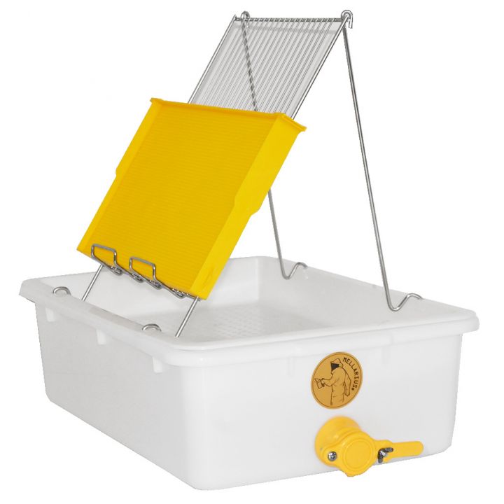 Talíř na odvíčkování Mellarius - 1 rámek - plast vana - nerez