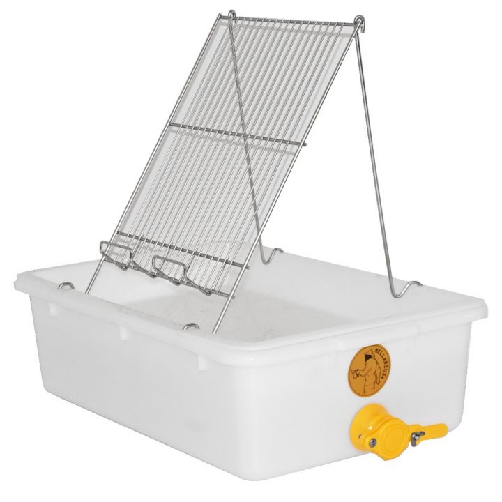 Talíř na odvíčkování Mellarius - 1 rámek - plast vana - nerez