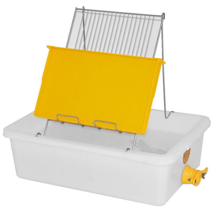 Talíř na odvíčkování Mellarius - 1 rámek - plast vana - nerez