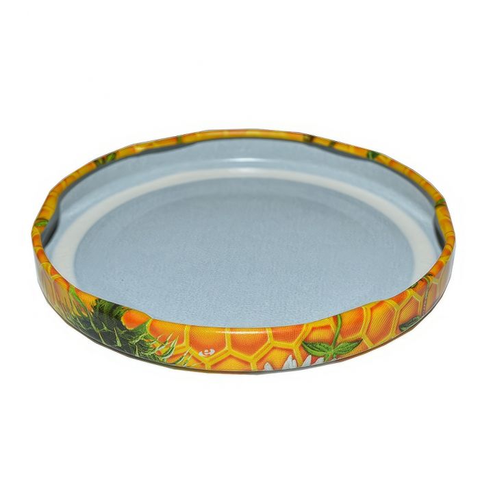 Víčko na sklenici TO 82 - včela a bodlák - HO5