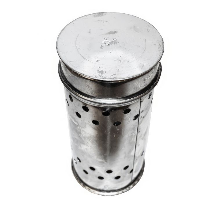 Nerezová lampa na vysiřování pro sirné knoty