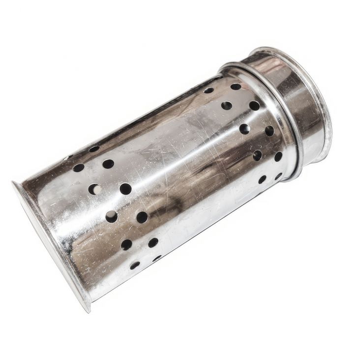 Nerezová lampa na vysiřování pro sirné knoty