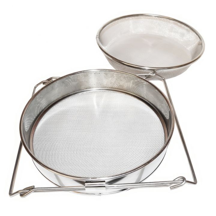 Cedník (síto) dv. vp. ner. 24 cm s úchyty DE5