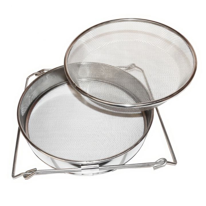 Cedník (síto) dv. vp. ner. 24 cm s úchyty DE5